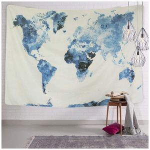 World Map Tapestry
